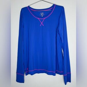 Lilly Pulitzer Luxletic Renay Sunguard UPF 50+ Corsica Blue Size XL